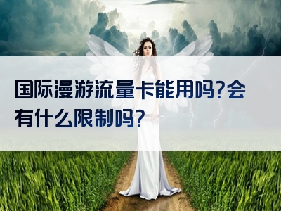 国际漫游流量卡能用吗？会有什么限制吗？