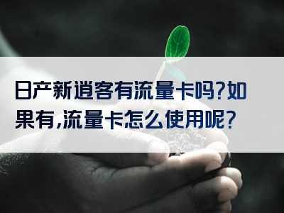 日产新逍客有流量卡吗？如果有，流量卡怎么使用呢？